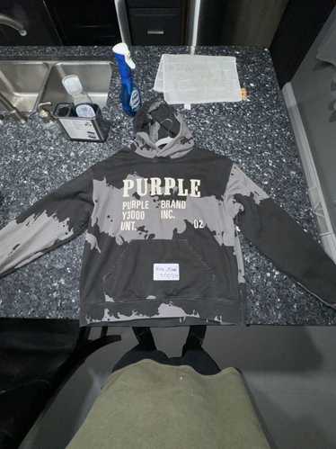 Purple Brand Purple brand grey and black hoodie