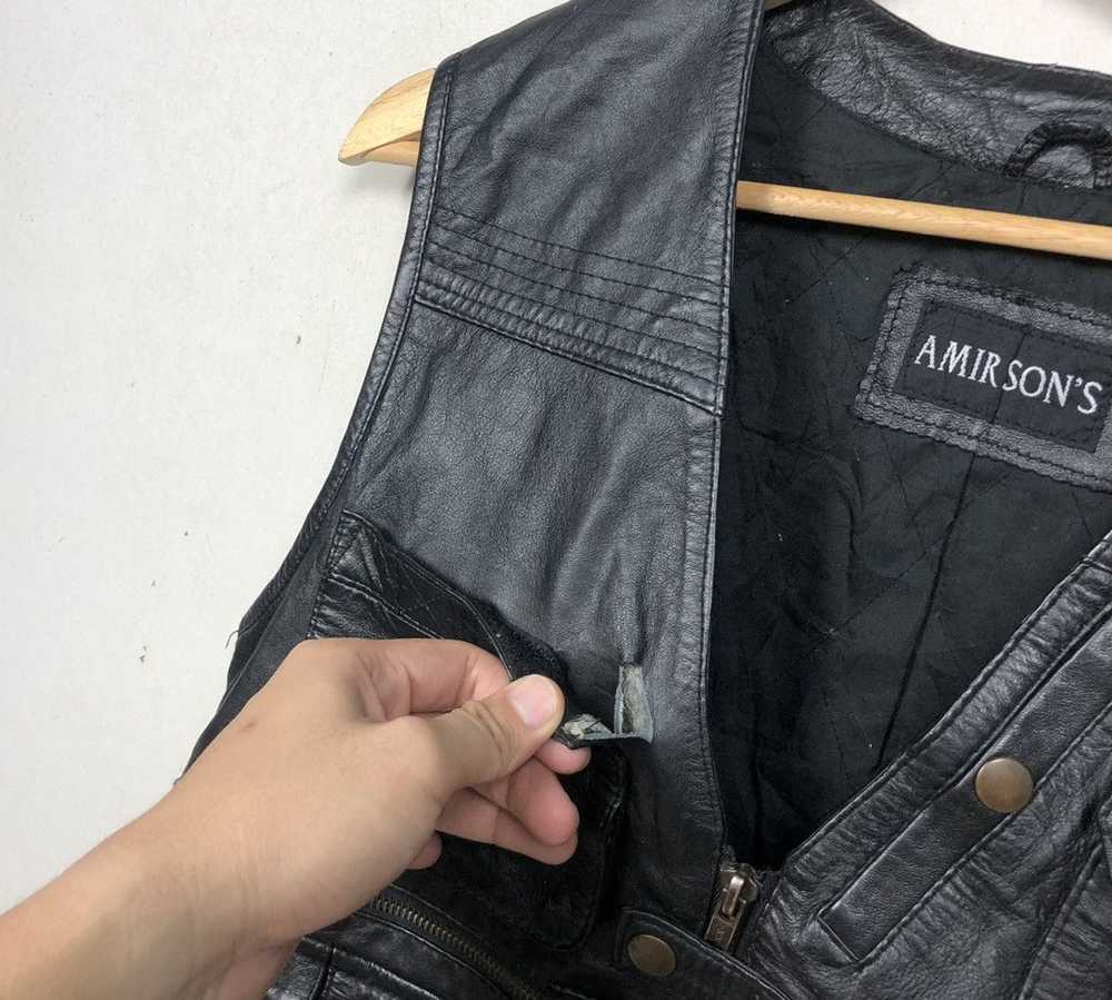 Japanese Brand × Leather Jacket × Tracey Vest Ami… - image 11