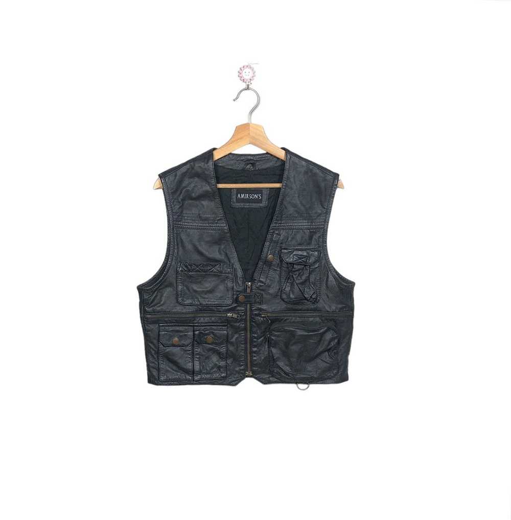 Japanese Brand × Leather Jacket × Tracey Vest Ami… - image 1