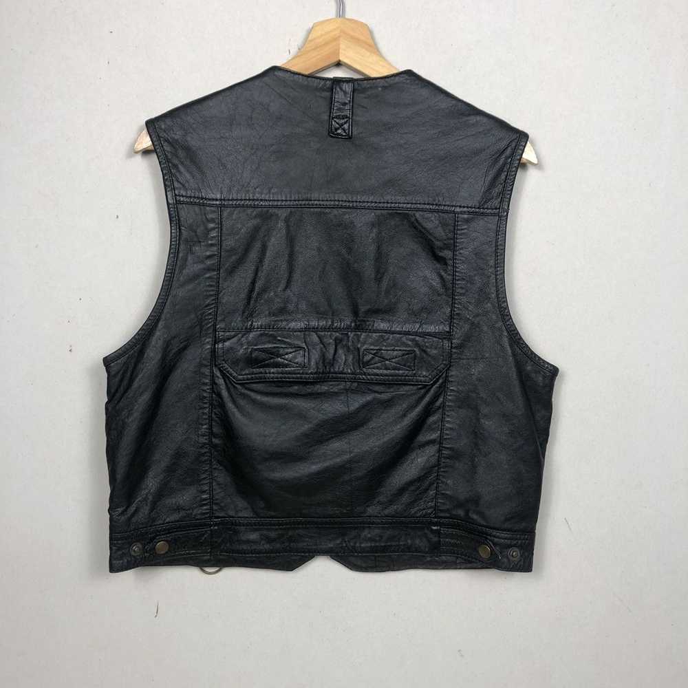 Japanese Brand × Leather Jacket × Tracey Vest Ami… - image 4