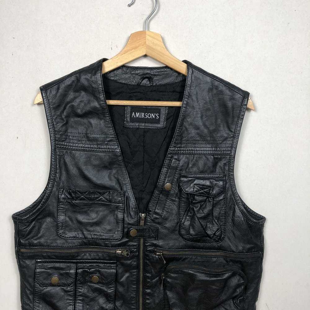 Japanese Brand × Leather Jacket × Tracey Vest Ami… - image 5