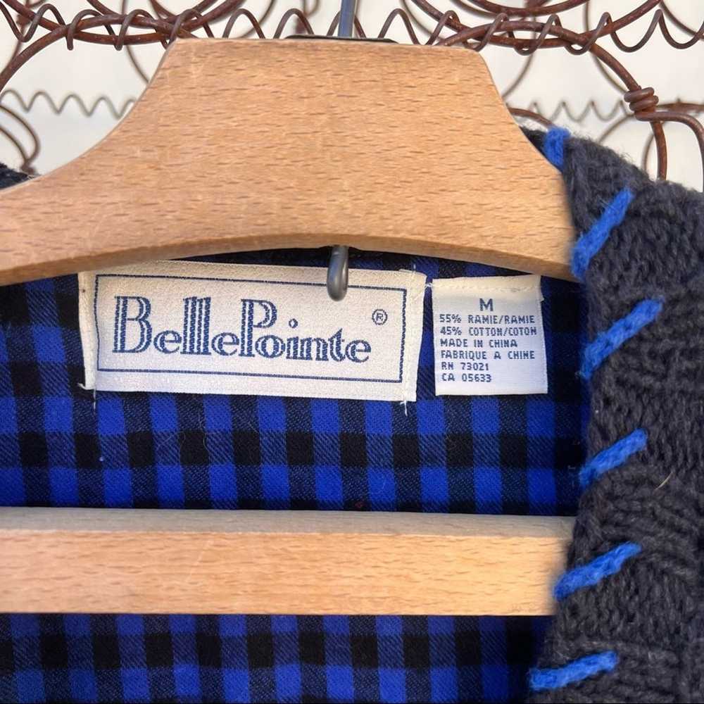 Vintage Vintage 90s funky patchwork sampler knit … - image 3