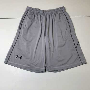 Under Armour Mens Under Armour Gym Shorts Gray Bl… - image 1