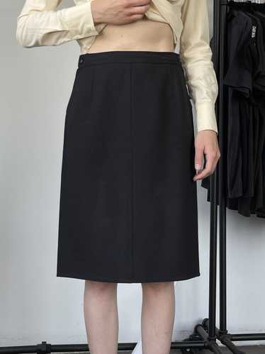 Hermes × Maison Margiela Wool Midi Skirt