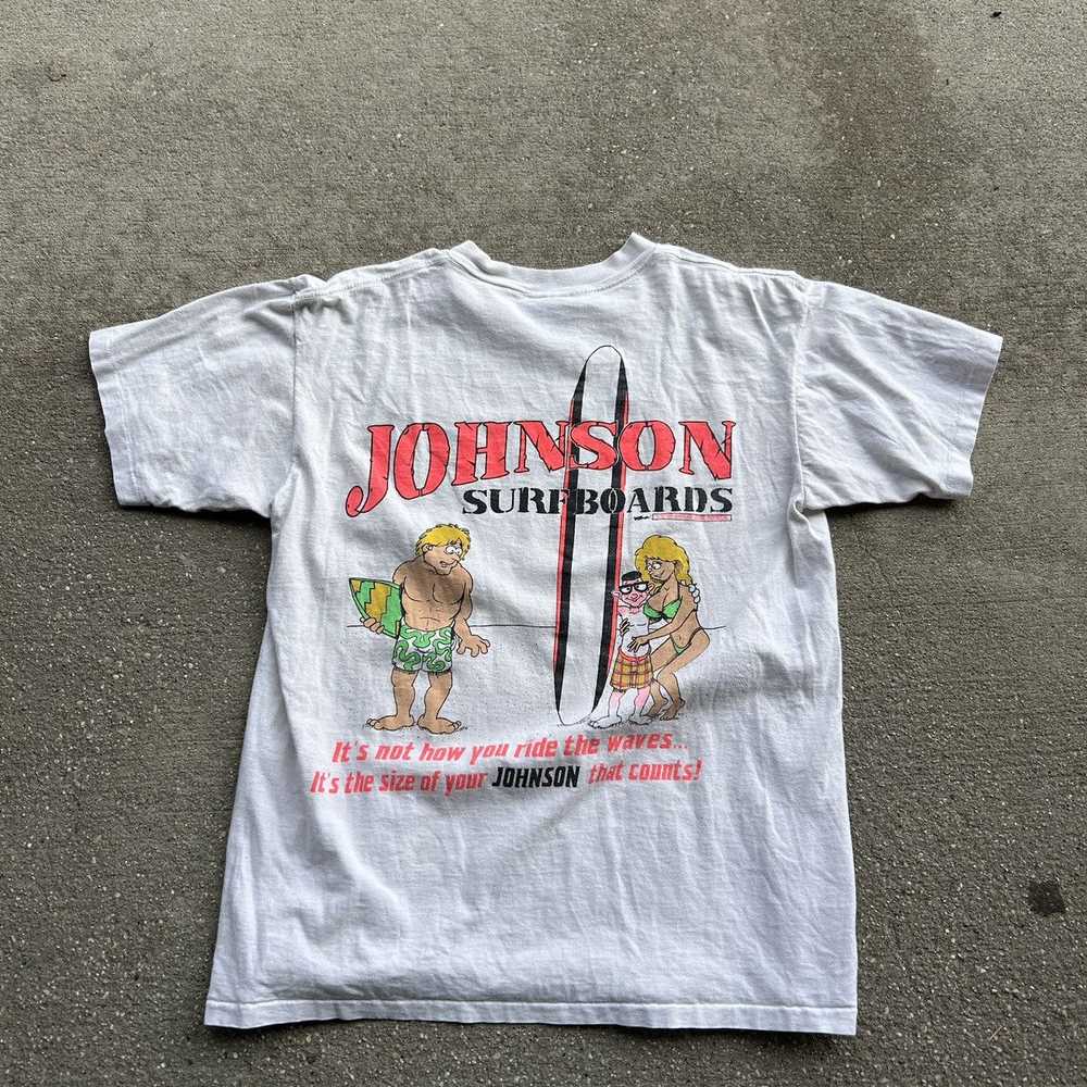 Made In Usa × Vintage 1989 big Johnson surfing hu… - image 1