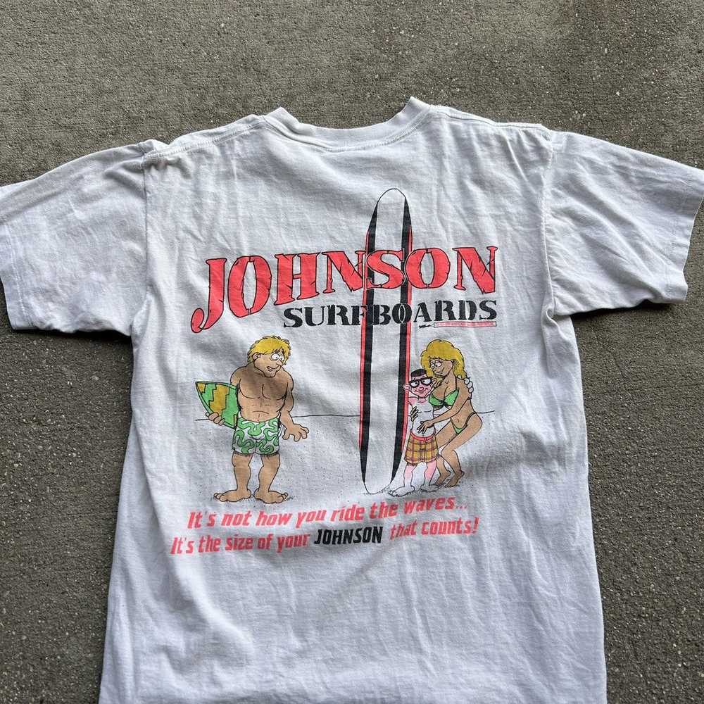 Made In Usa × Vintage 1989 big Johnson surfing hu… - image 2
