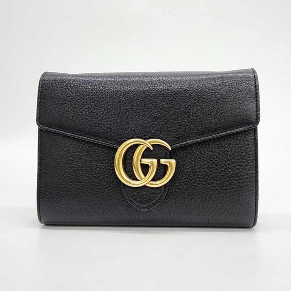 Gucci GUCCI GG Marmont Chain Wallet Shoulder Bag … - image 1