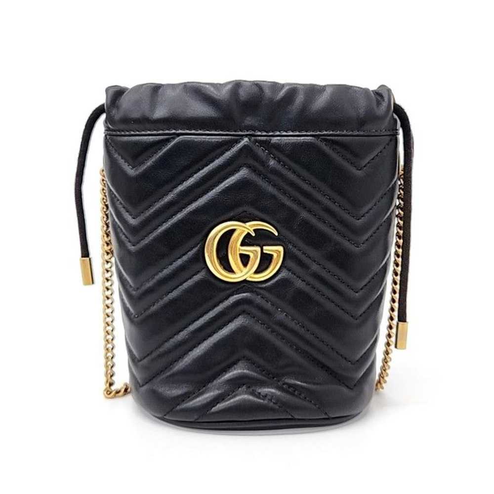 Gucci GUCCI GG Marmont Matelasse Bucket Bag Mini … - image 1
