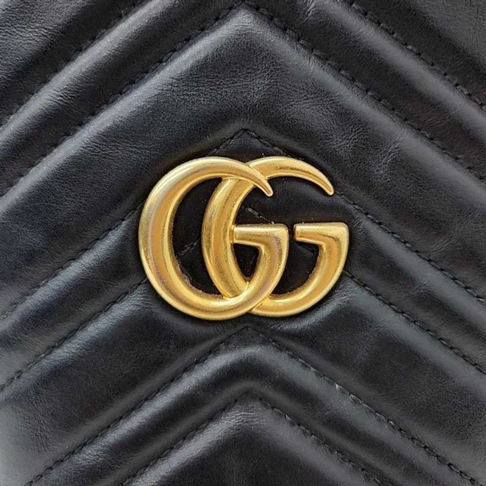 Gucci GUCCI GG Marmont Matelasse Bucket Bag Mini … - image 3