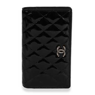 Chanel Chanel Black Quilted Patent Leather Yen Wa… - image 1