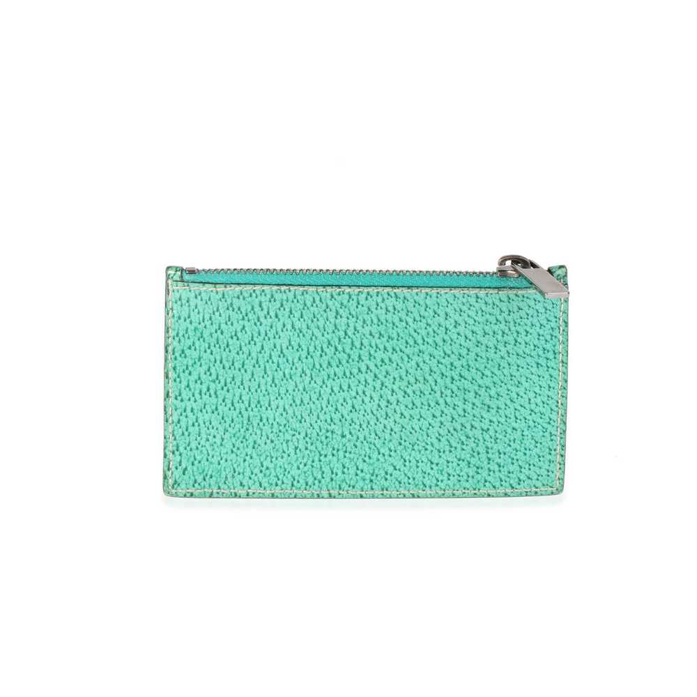 Gucci Gucci Green Printed Coated Canvas Coin Pouch - image 1