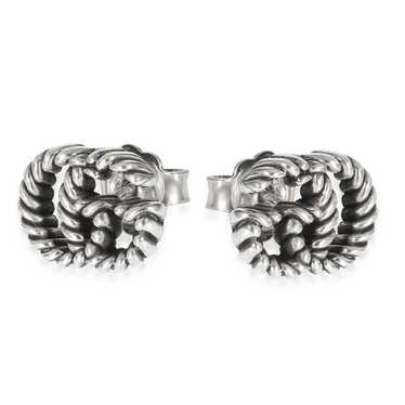 Gucci Gucci Double G Earrings in Sterling Silver - image 1