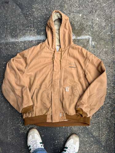 Carhartt × Streetwear × Vintage Brown Hooded Carha