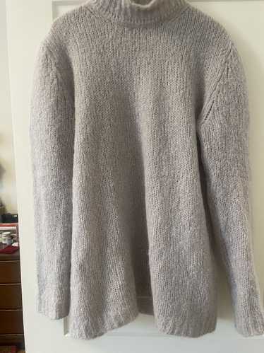 Rick Owens Grey alpaca/mohair turtleneck