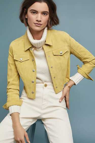 Blank Nyc Blank NYC yellow suede leather jacket de