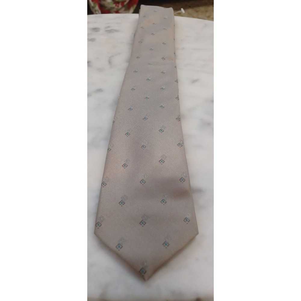 Principe Principe Men's Tie Tan with Little Diamo… - image 1