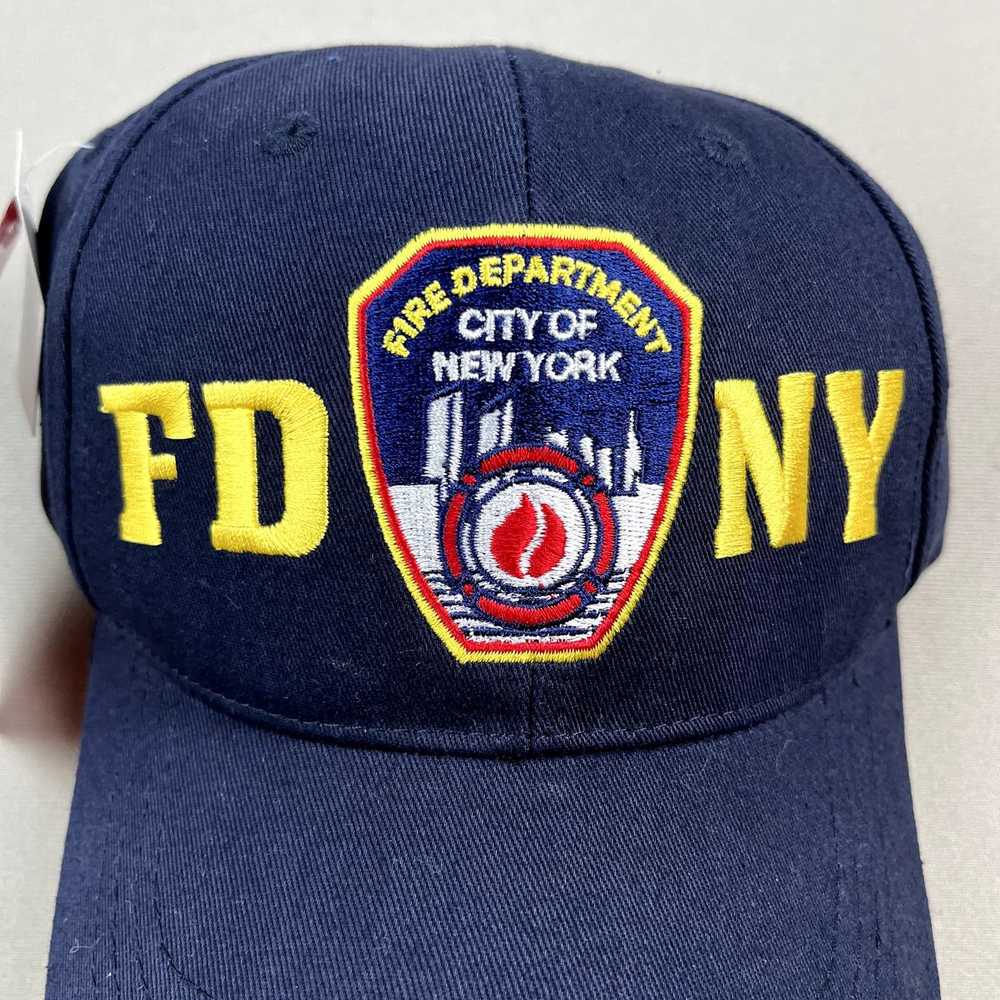 New York FDNY Hat Cap Navy Blue Adjustable Fire D… - image 3