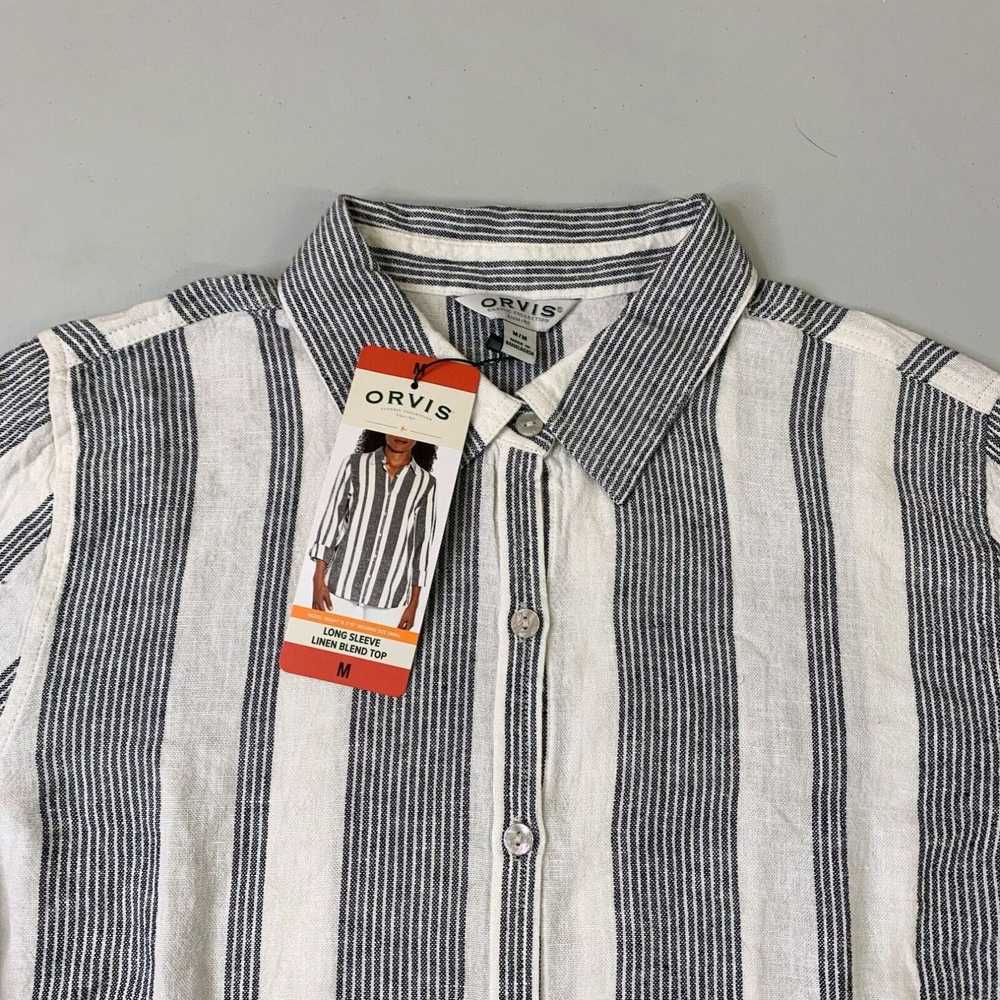 Orvis NWT Womens Orvis Button Up Shirt Medium Str… - image 3
