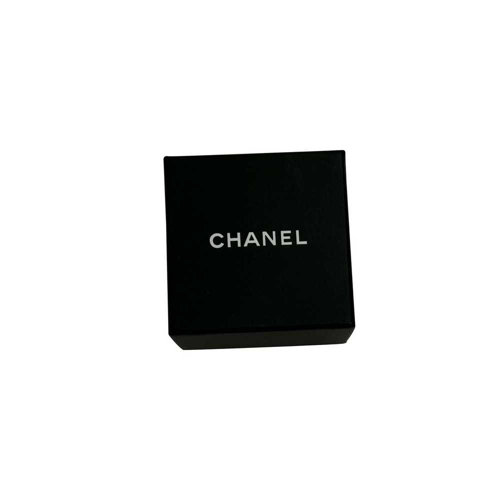 Chanel White Metal Chanel CC Strass & Faux Pearl … - image 4