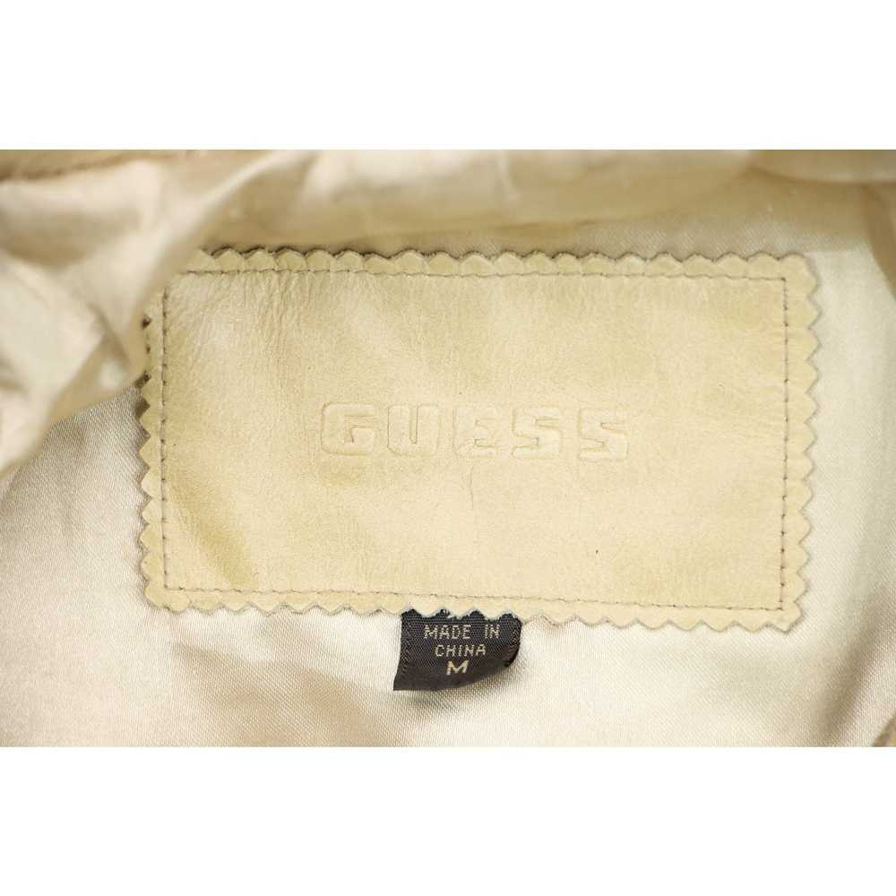 Guess Guess Caramel Trucker Style Y2K Leather Jac… - image 10