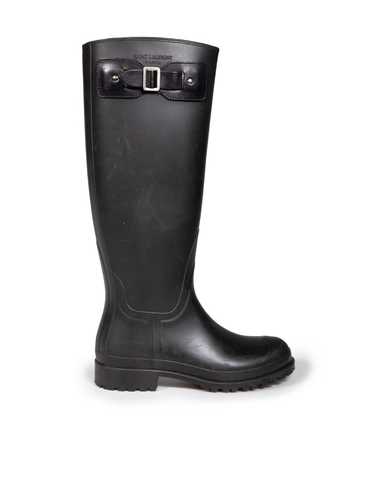 Saint Laurent Paris Black Wellington Rain Boots