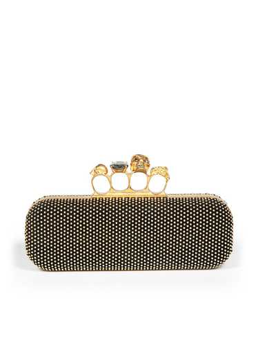 Alexander McQueen Gold Studded Brass Knuckles Box 