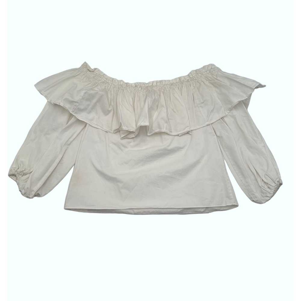 Alexis Alexis Off Shoulder White Ruffle Pullover … - image 2