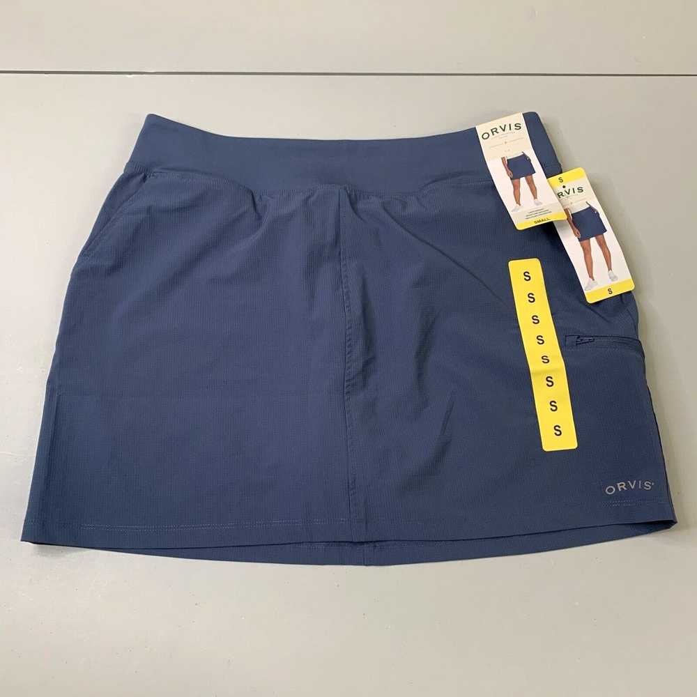 Orvis NWT Womens Orvis Skirt Blue Small Side Pock… - image 1