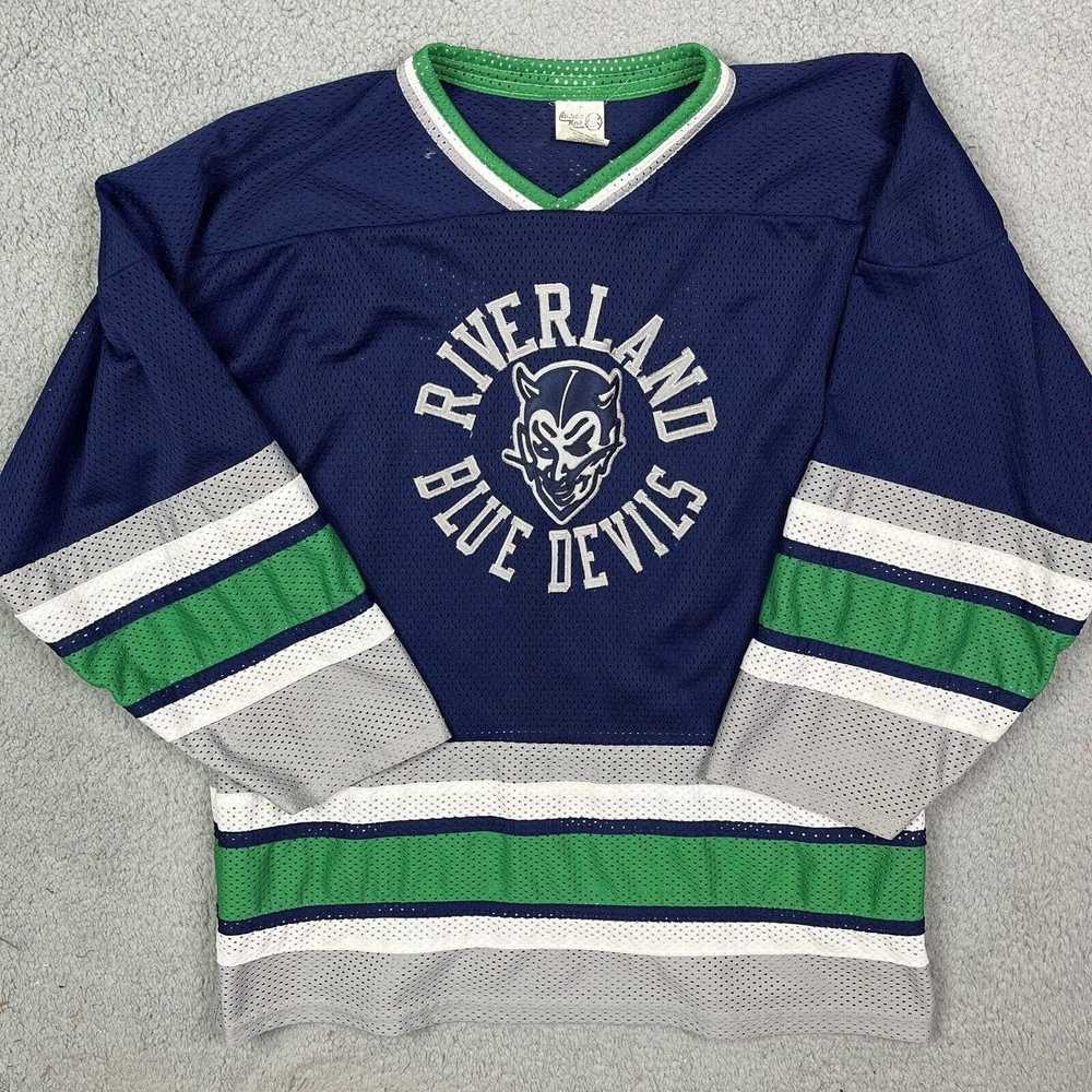 Other Vintage Riverland Blue Devils Hockey Jersey… - image 1