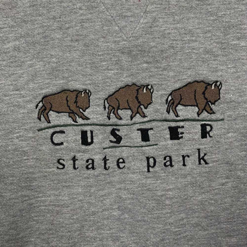 Other Vintage Custer State Park Sweater Bison Swe… - image 2