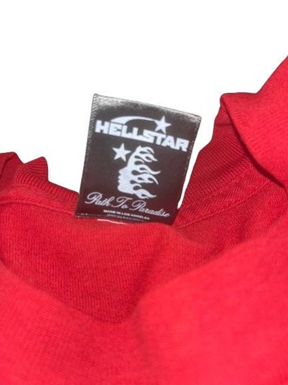 HELLSTAR Hellstar Jesus Emblem Blood Red T Sz L - image 4