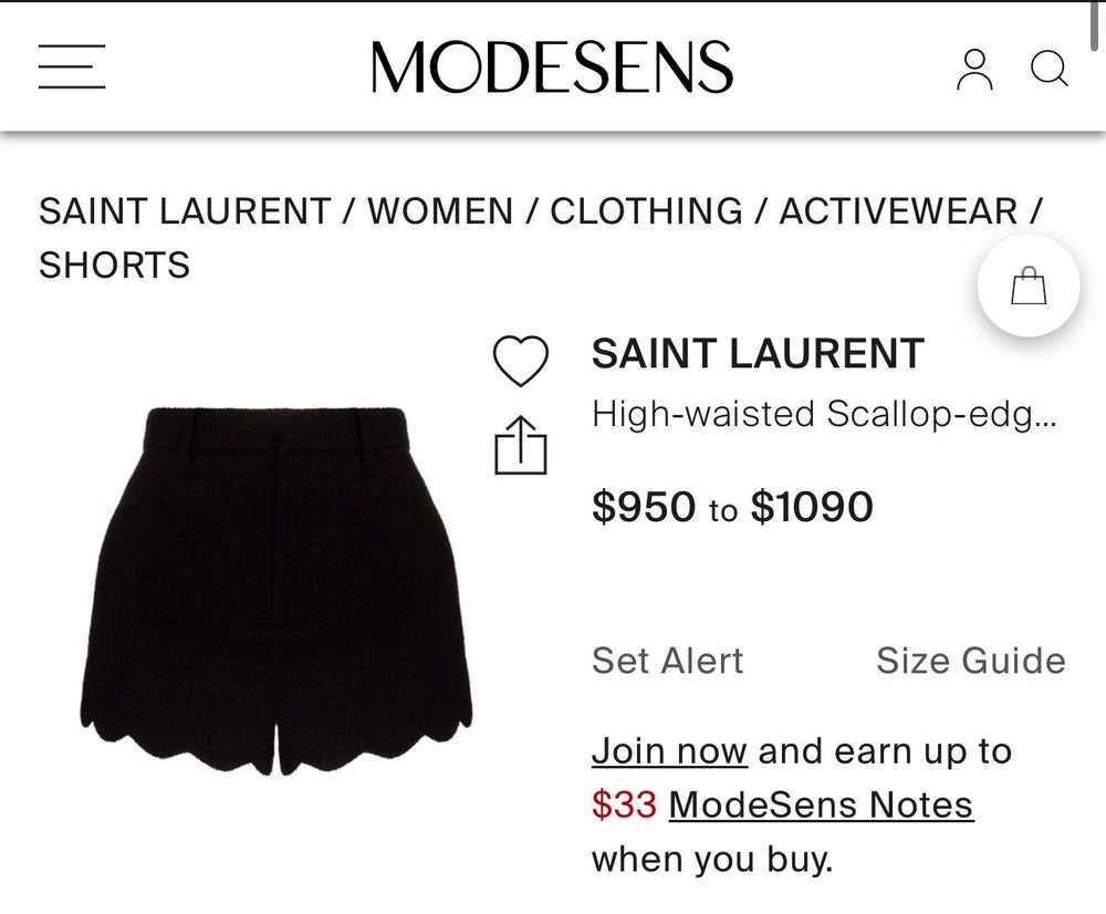 Saint Laurent Paris Scallop Tweed Shorts (26) - image 11