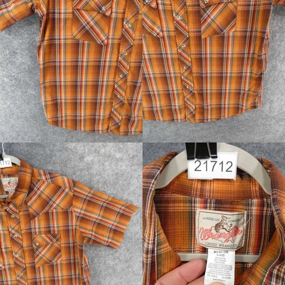 Wrangler Wrangler Shirt Mens Large Short Sleeve P… - image 4