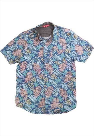 Vintage 90's Unionbay Shirt Leaf Short Sleeve But… - image 1