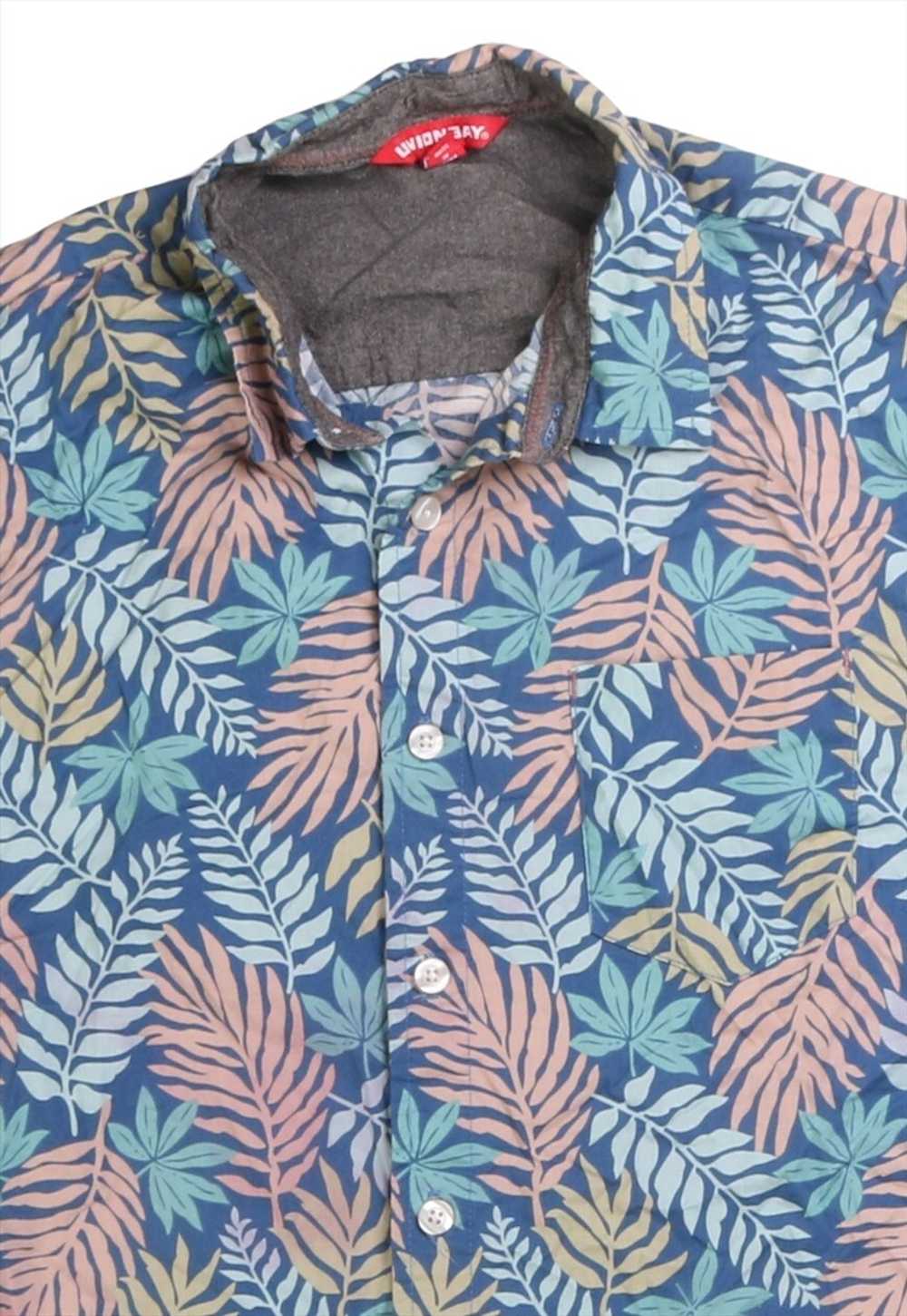 Vintage 90's Unionbay Shirt Leaf Short Sleeve But… - image 3