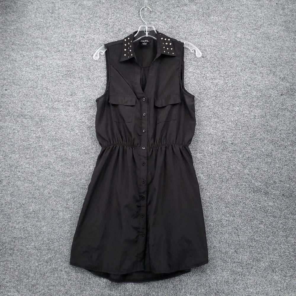 Rue 21 Rue21 Dress Womens L Large Black Shirt Stu… - image 1