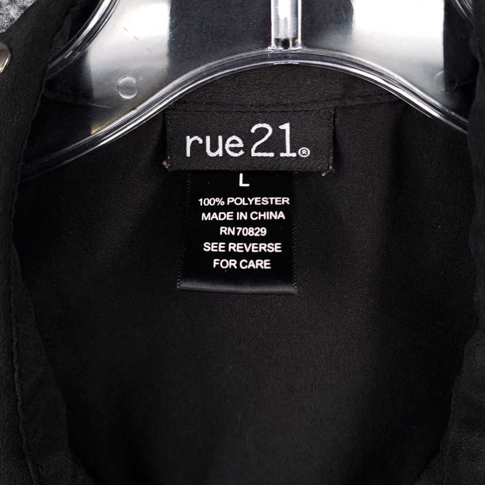 Rue 21 Rue21 Dress Womens L Large Black Shirt Stu… - image 3