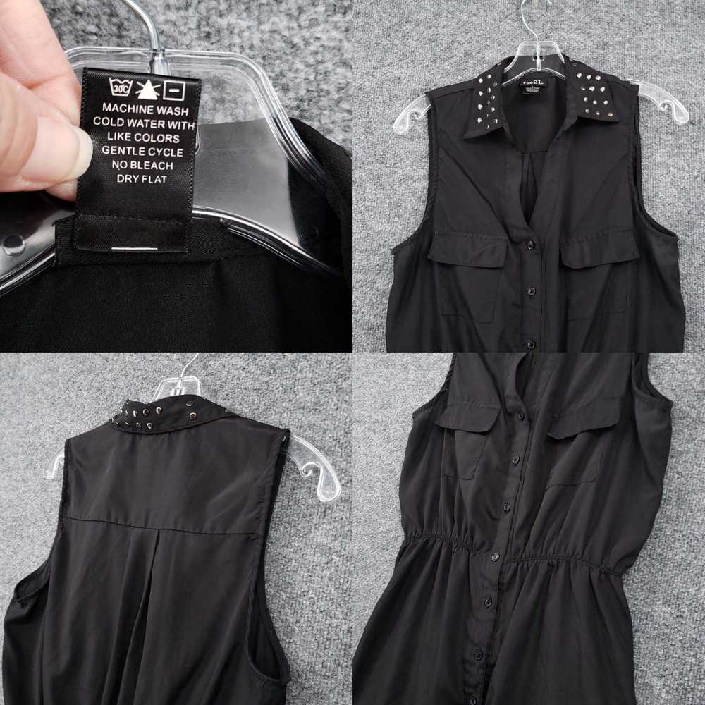 Rue 21 Rue21 Dress Womens L Large Black Shirt Stu… - image 4