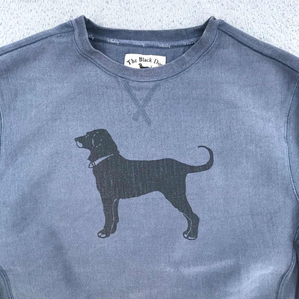 Vintage The Black Dog Sweater Adult Medium Blue H… - image 3