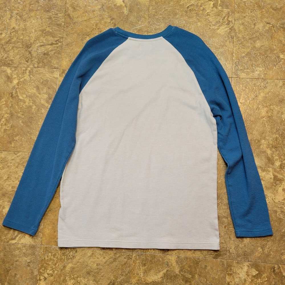 Hurley Thermal Shirt Mens XL Blue White Waffle Kn… - image 2