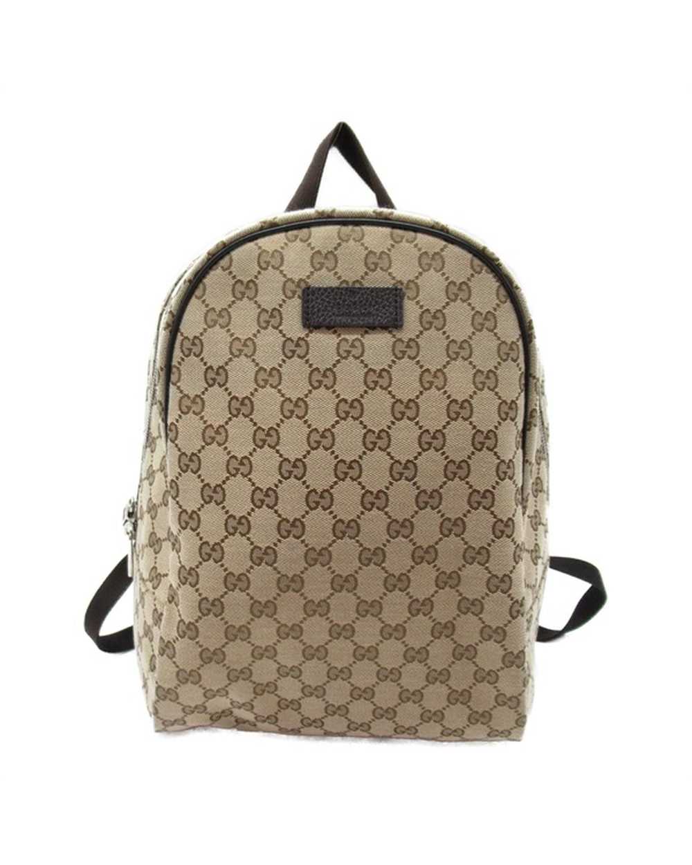 Gucci Canvas Backpack in Brown with GG Pattern - … - image 1