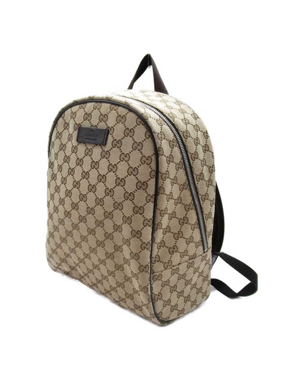 Gucci Canvas Backpack in Brown with GG Pattern - … - image 3