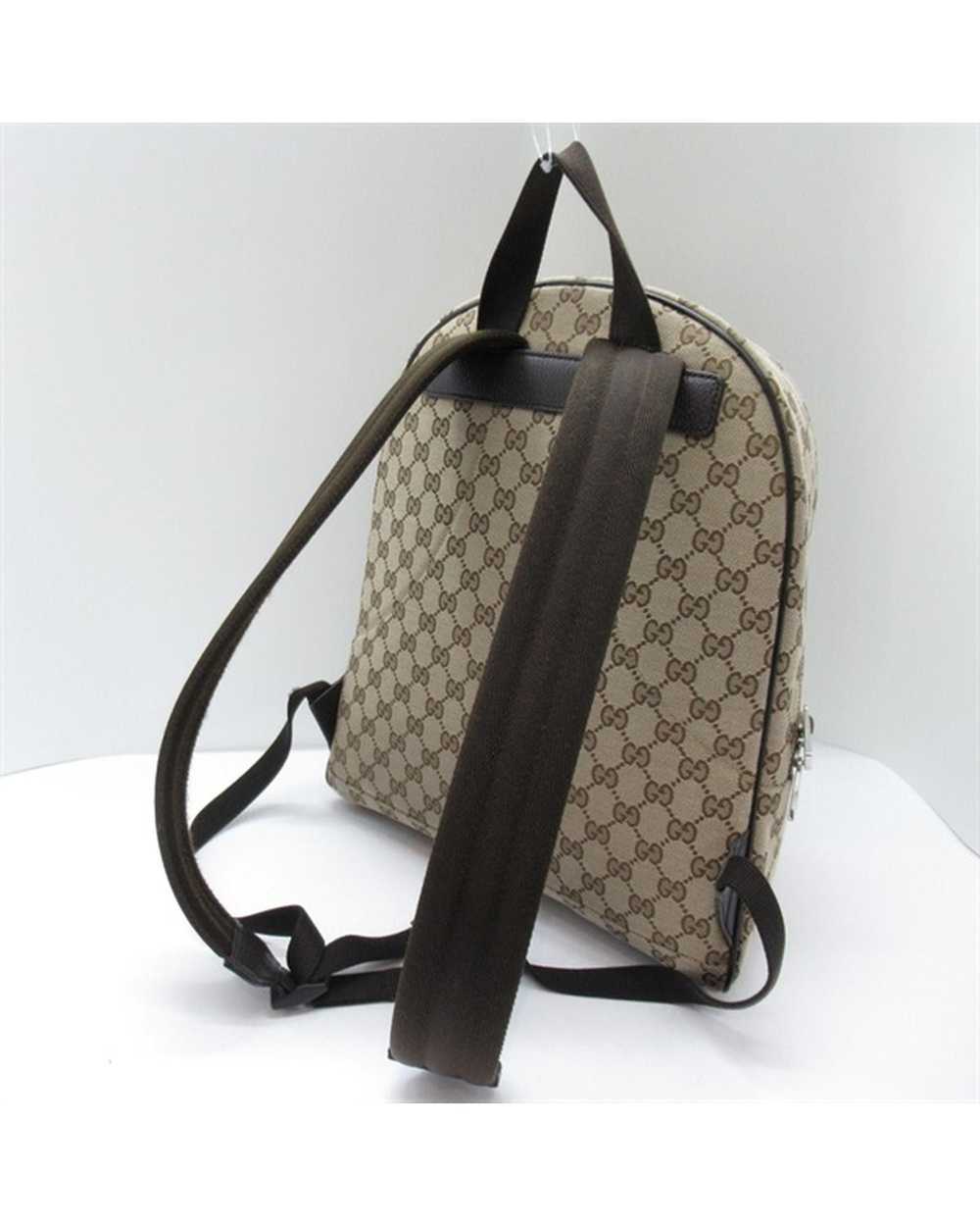 Gucci Canvas Backpack in Brown with GG Pattern - … - image 7