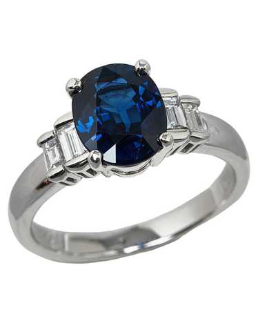 Other Platinum Diamond and Sapphire Ring