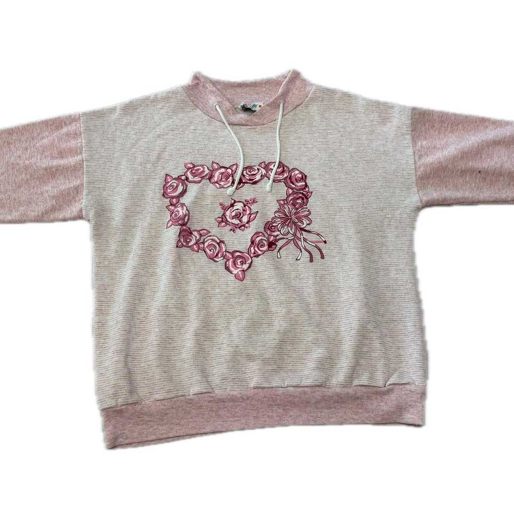 Designer Sweater With Heart Design Vintage - image 1