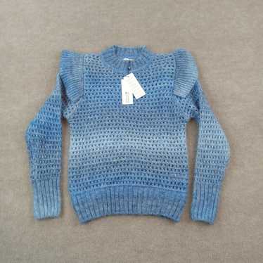 Vintage Molly Bracken Sweater Womens XS Blue Mock… - image 1