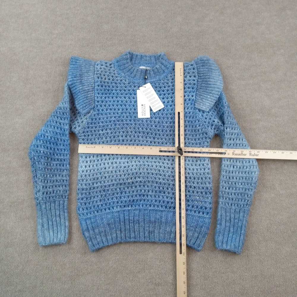 Vintage Molly Bracken Sweater Womens XS Blue Mock… - image 2