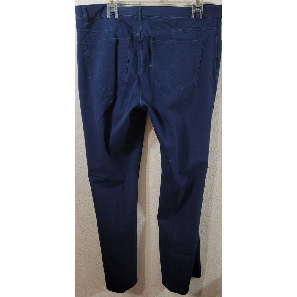 Chaps Chaps Dark Blue Flat Front Denim Jeans 16 S… - image 3