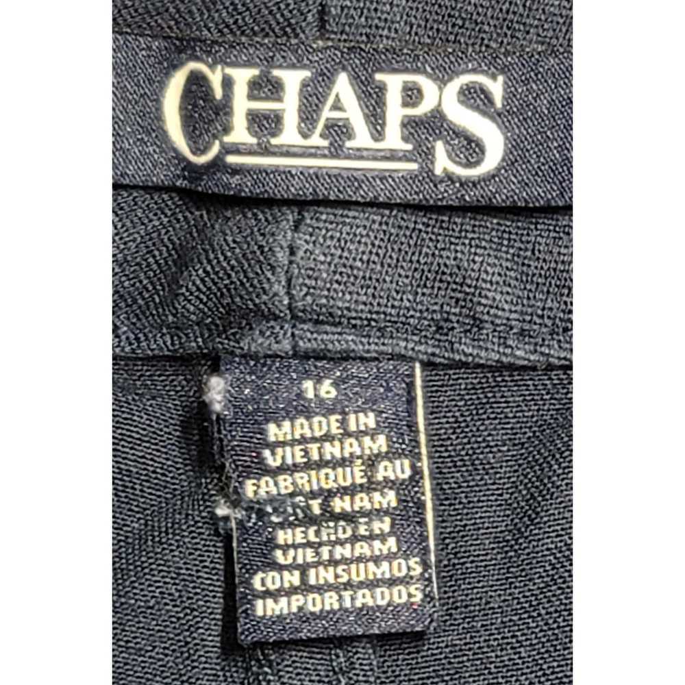 Chaps Chaps Dark Blue Flat Front Denim Jeans 16 S… - image 4