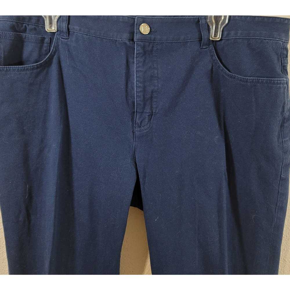 Chaps Chaps Dark Blue Flat Front Denim Jeans 16 S… - image 7